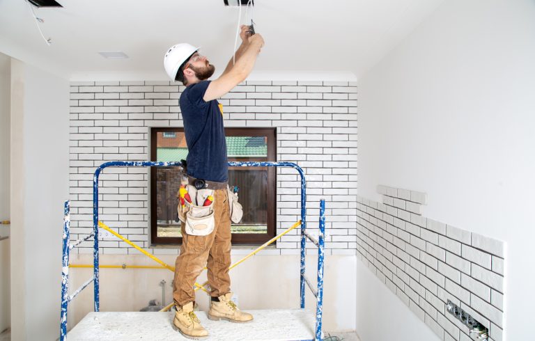 Electrical style work in a home
